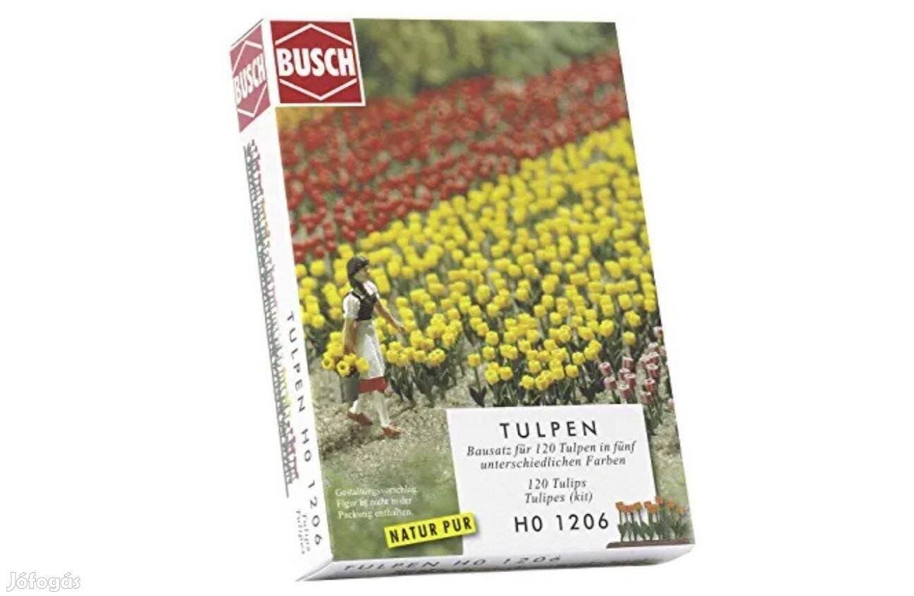 H0 1:87 Vadiúj Busch-1206 Tulipánok Vasútmodell Modellvasút a69