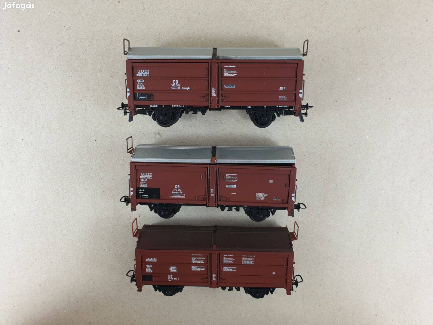 H0 Kleinbahn DB Tehervagn - Vagon - 3 db Egyben N52