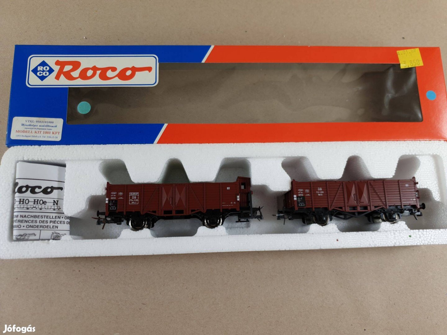 H0 Roco 44152 DB Tehervagon - Vagon Pár Új