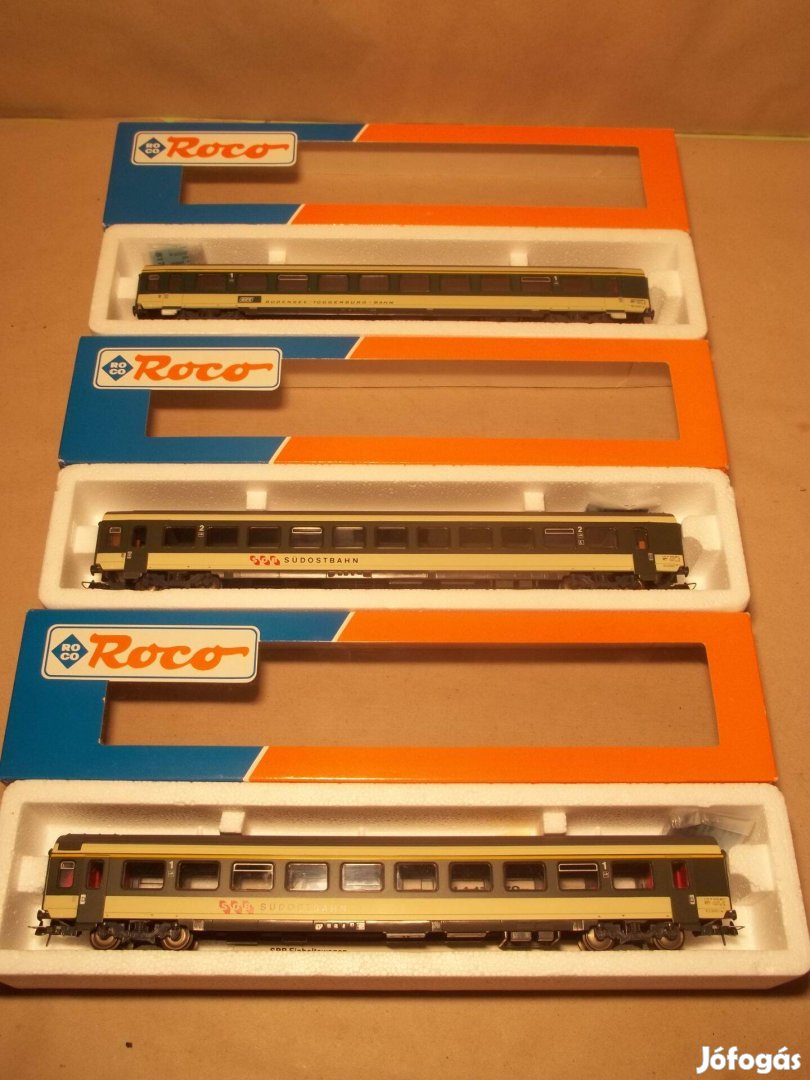 H0 Roco 44346 , 44347 , 44348 SOB Südostbahn Személyvagon 3x