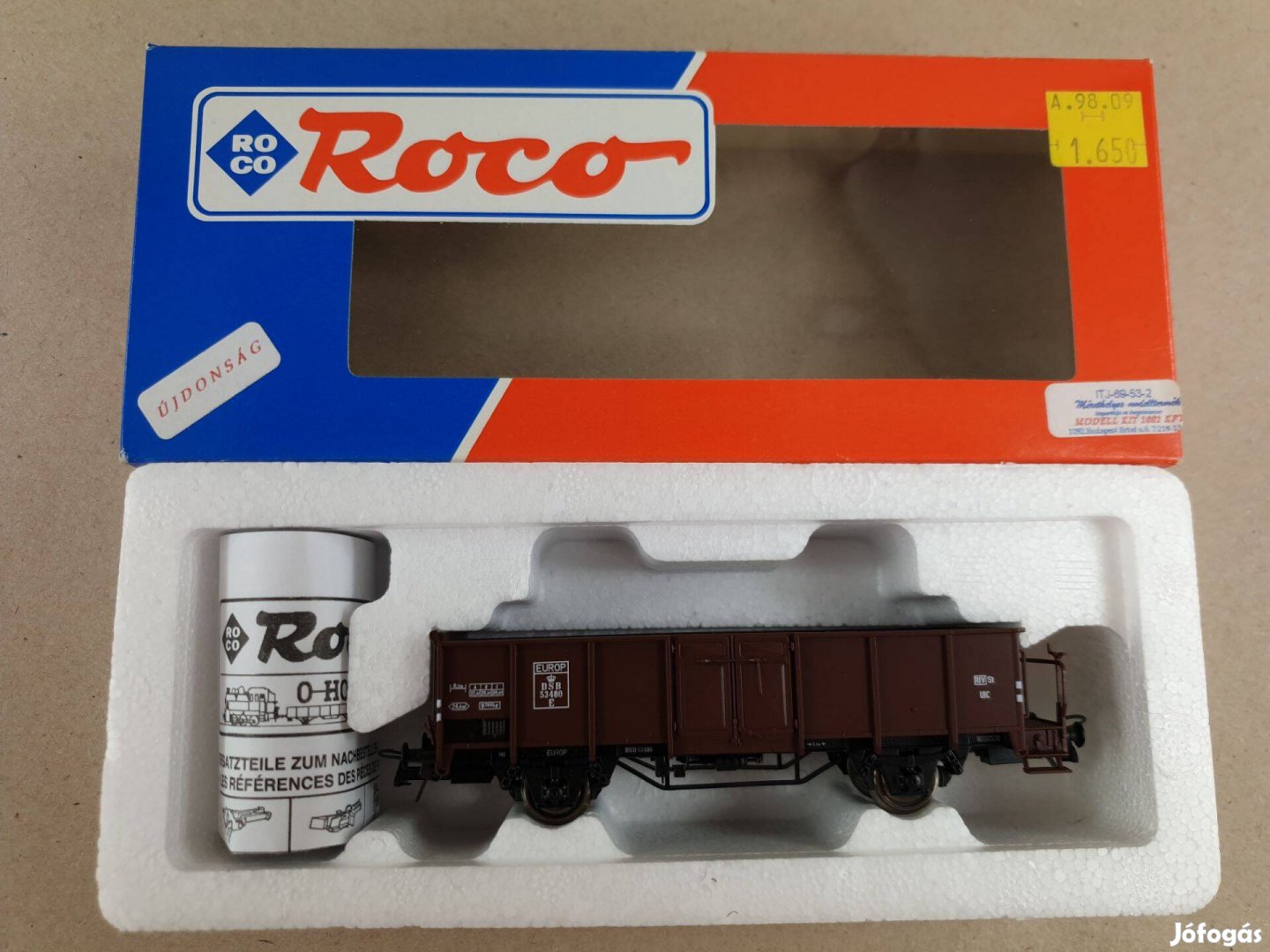 H0 Roco 46612 DSB Nyitott Tehervagon - Vagon Új