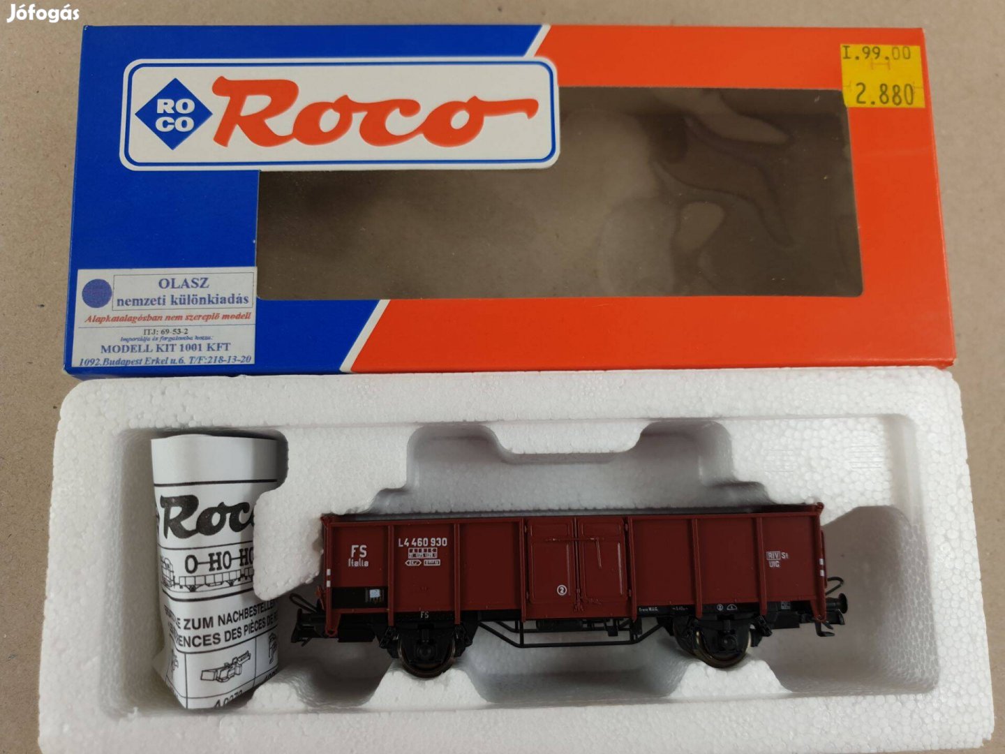 H0 Roco 46621.6 FS Italia Tehervagon - Vagon Új