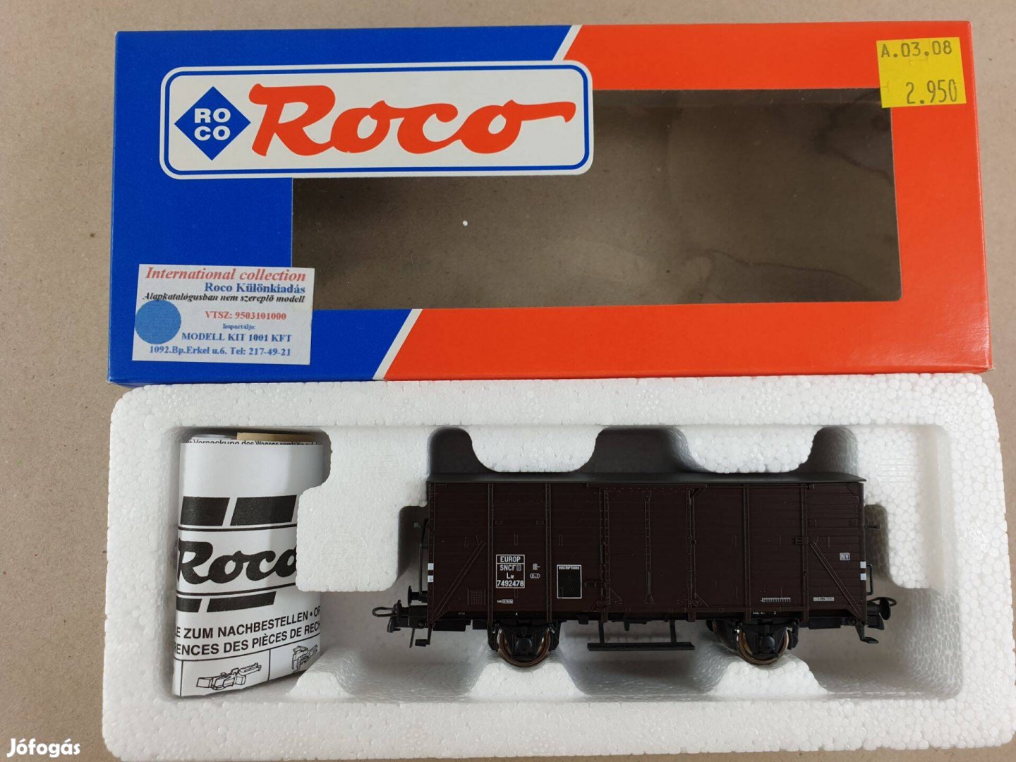 H0 Roco 47649 SNCF Tehervagon Vagon