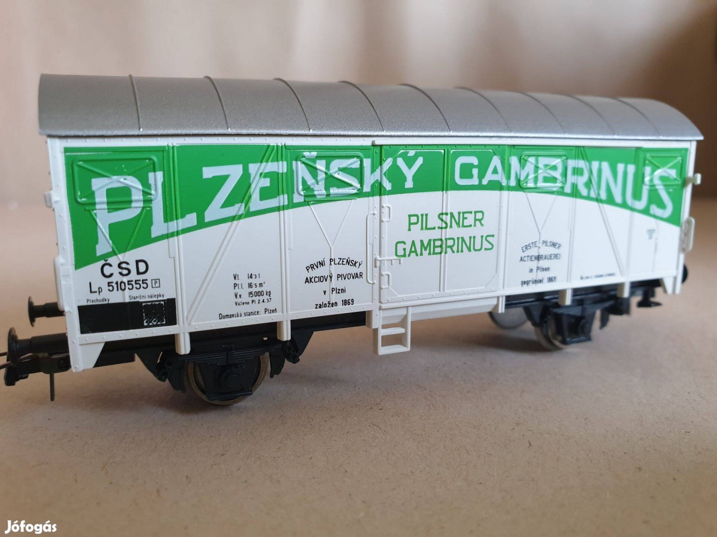 H0 Roco 48045 CSD Plzensky Gambrinus Sörösvagon - Vagon