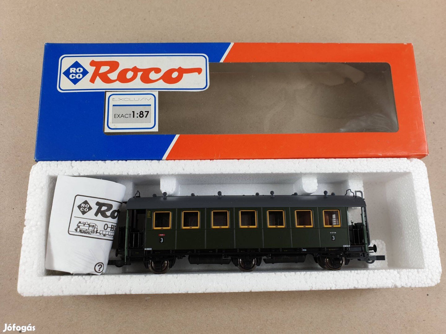 H0 Roco 55855 DRG 3. Osztályú Személyvagon - Vagon Új