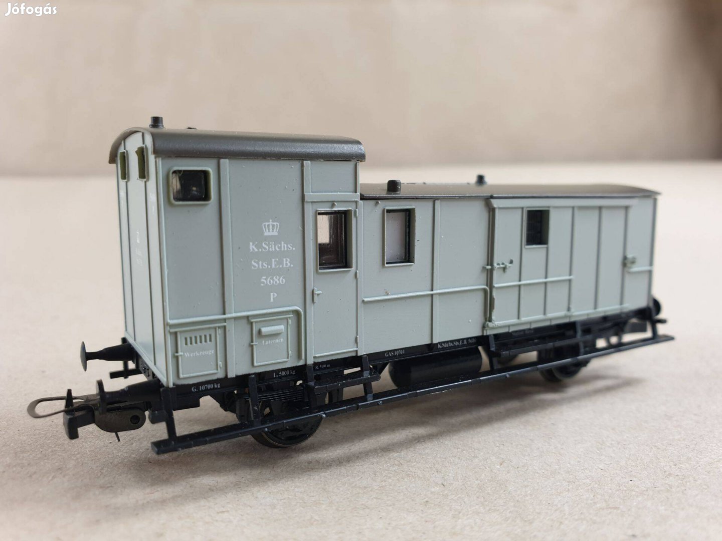 H0 Sachsenmodelle 14685 K.Schs.Sts.EB, Ep.I Poggyászkocsi -