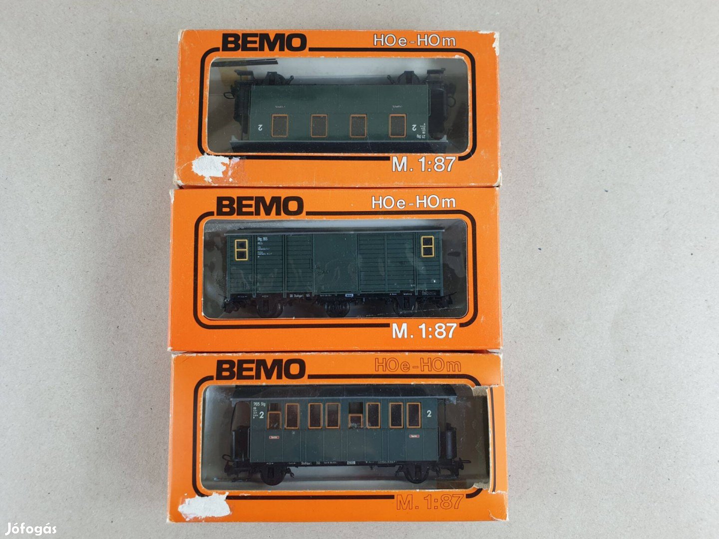 H0e Bemo Személyvagon - Poggyászvagon - 3 db Egyben 10