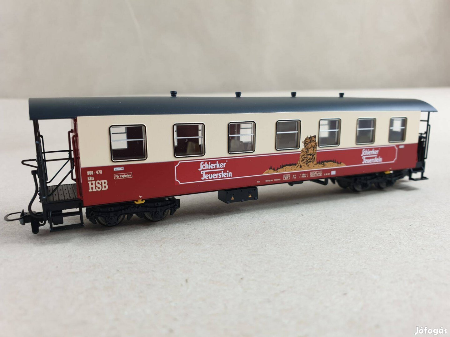 H0e Tillig 03923 HSB Schierker Feuerstein Személyvagon Vagon