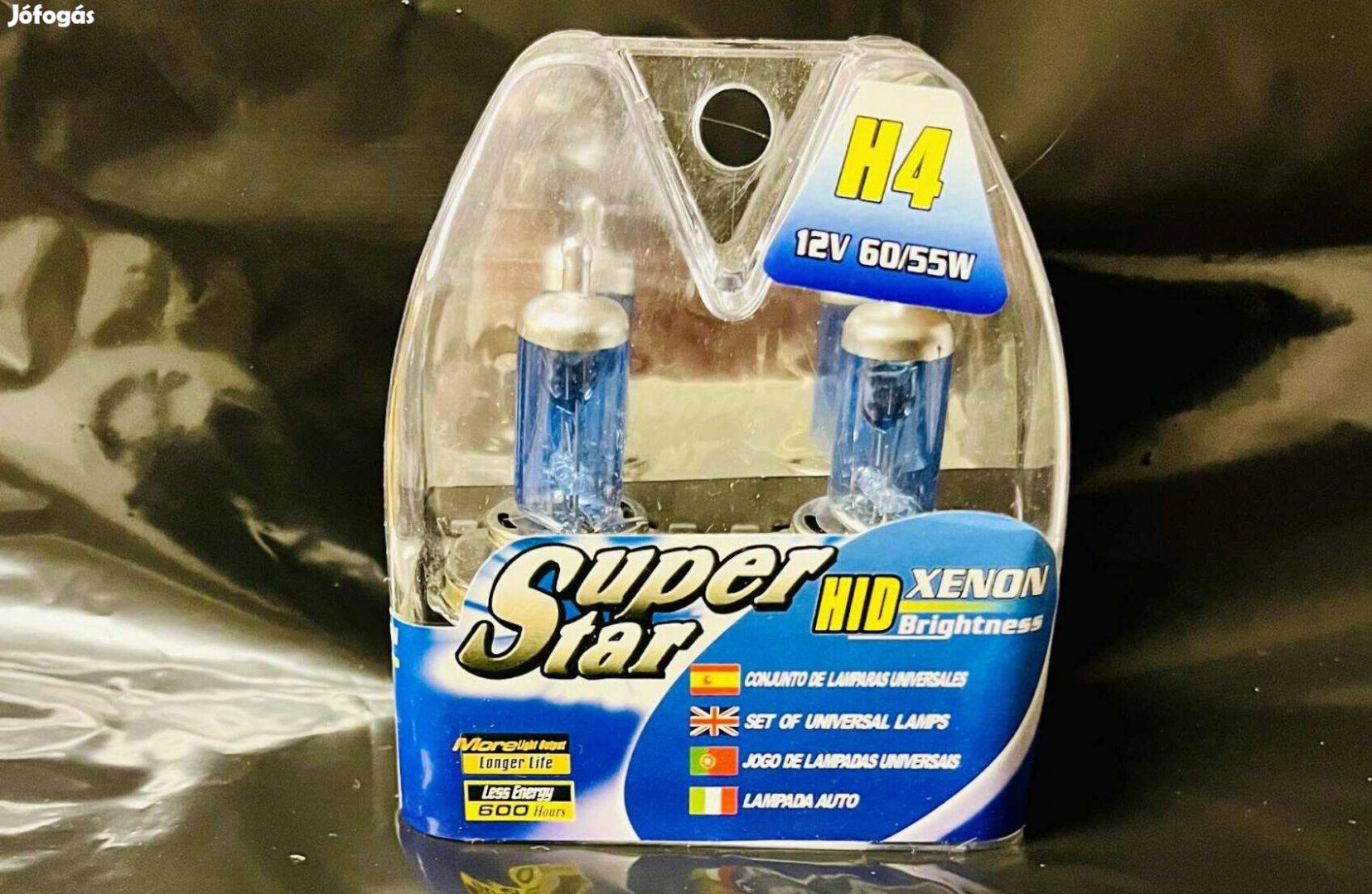 H4 fehér fény - autó izzó