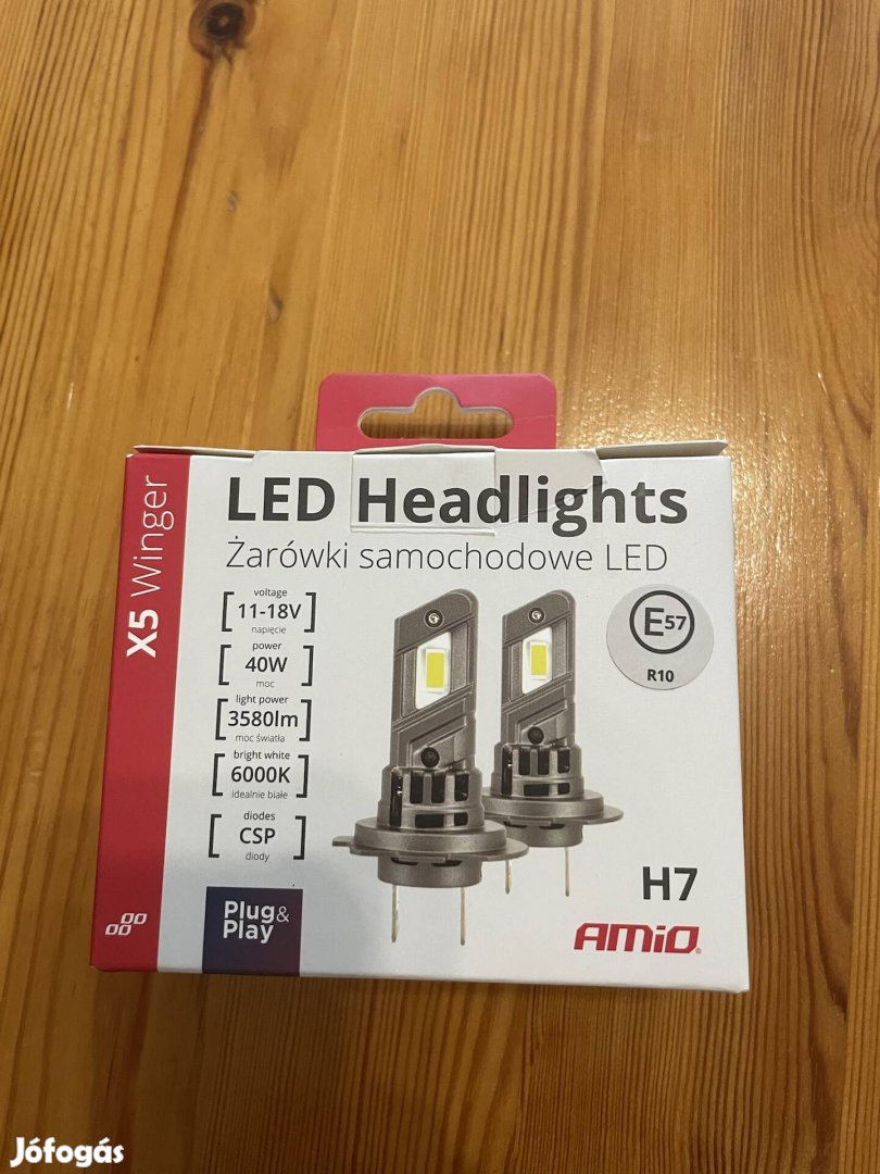 H7 Led izzó E jeles 