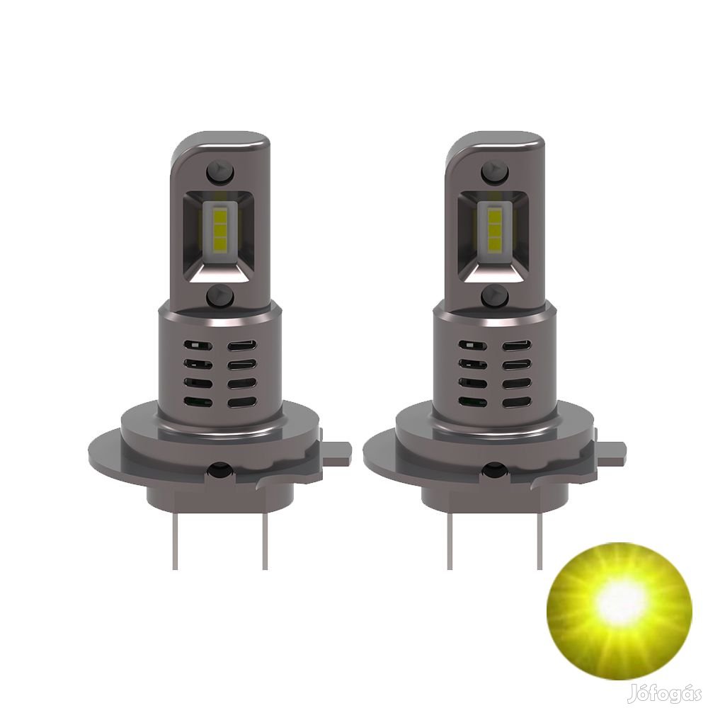 H7 Led izzó Grey series 2db 3000K kadmiumsárga