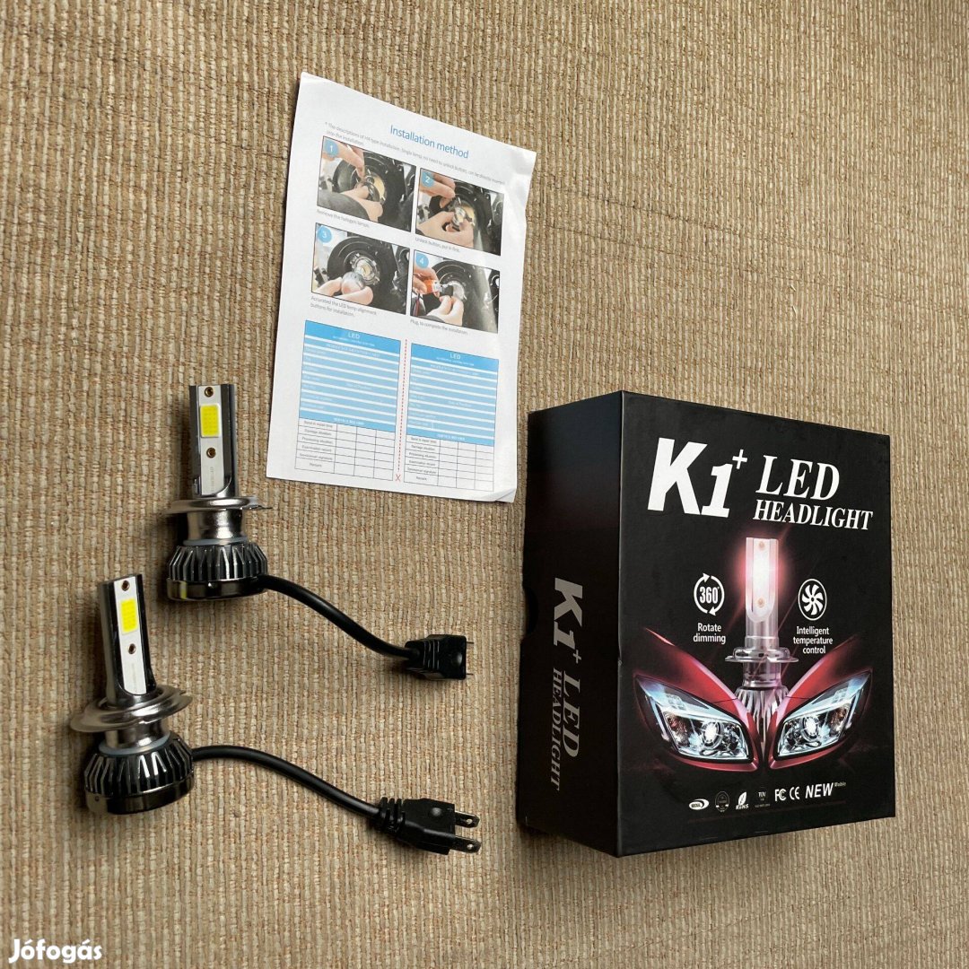 H7 led izzó ventillátor nélküli verzió