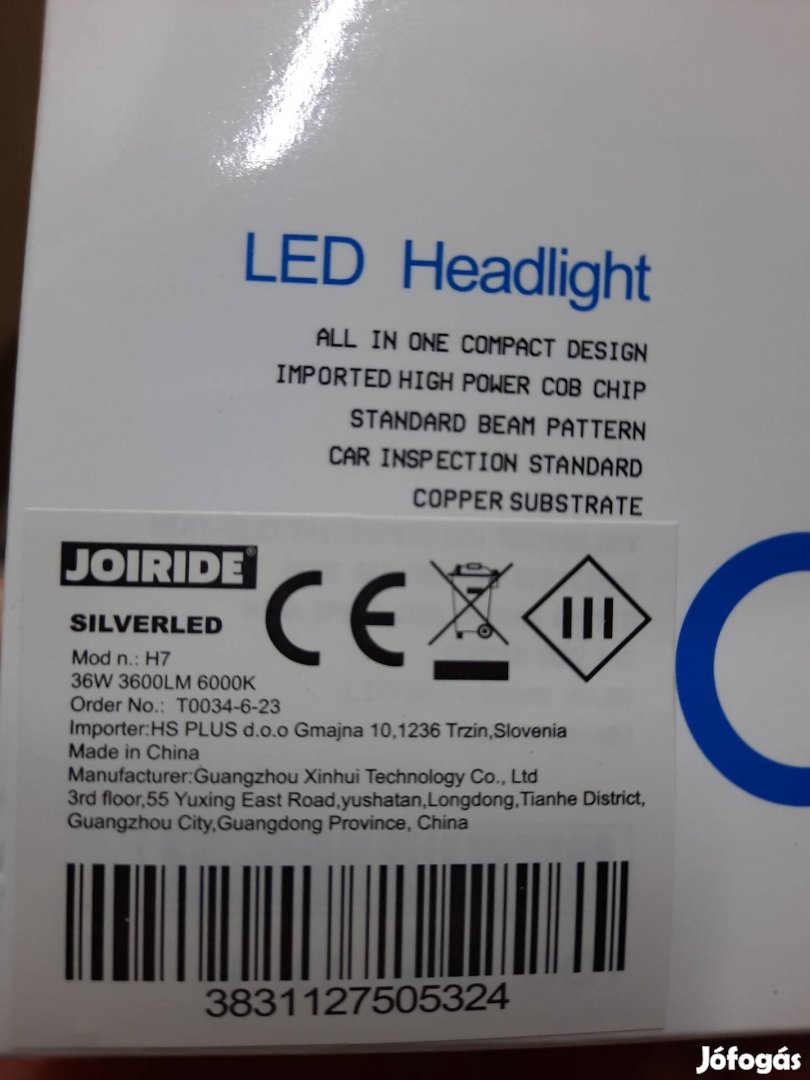 H7 led új lámpa 