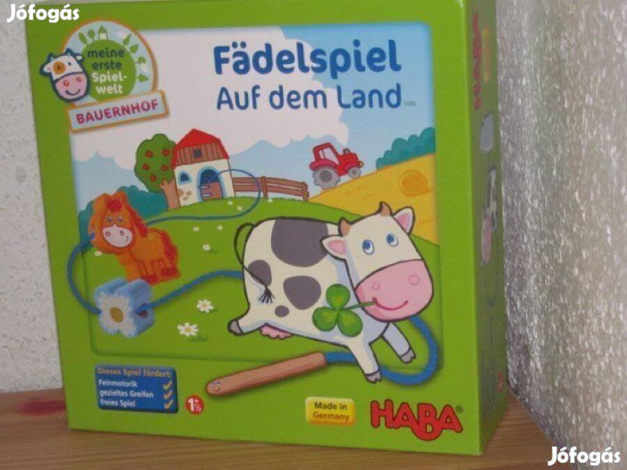 HABA 5580 Fűzőjáték Kicsiknek (Farm) Fädelspiel társasjáték
