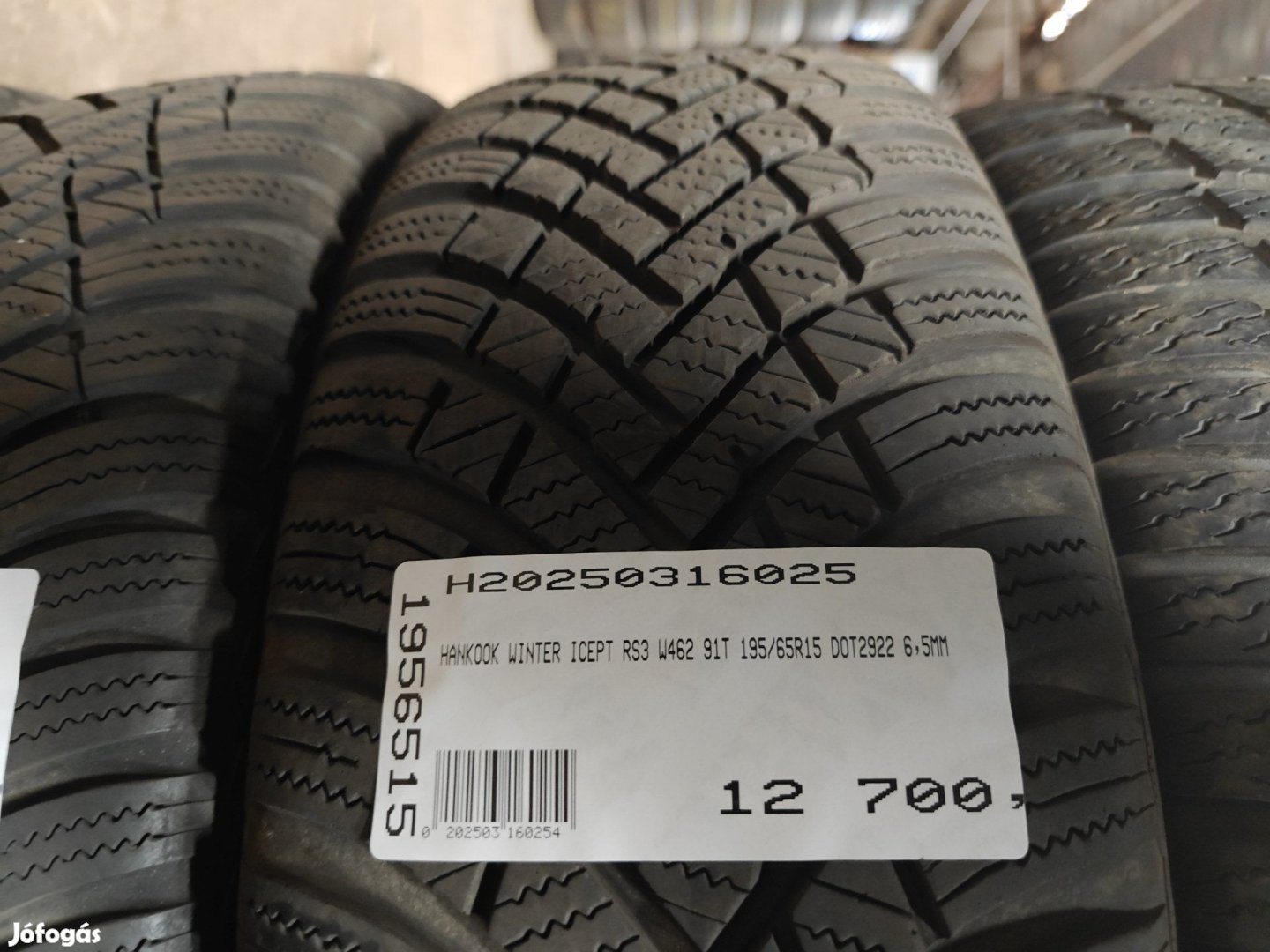 HANKOOK WINTER ICEPT RS3 W462 91T 195/65R15 DOT2922 6,5MM HASZNÁLT