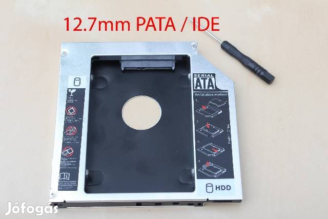 HDD SSD Winchester Caddy Obhd 12.7MM , Laptop Beépítő Keret PATA / IDE