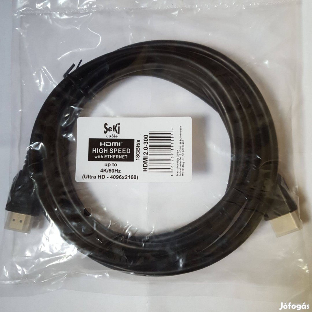 HDMI 2.0 kábel, 1.5m 2m 3m 5m