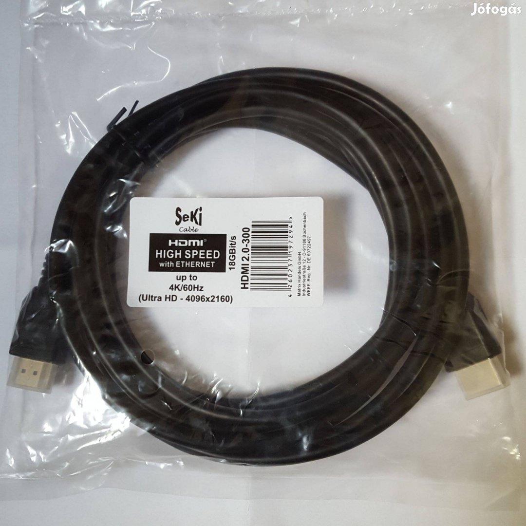 HDMI 2.0 kábel, 1.5m 2m 3m 5m 7.5m 10m