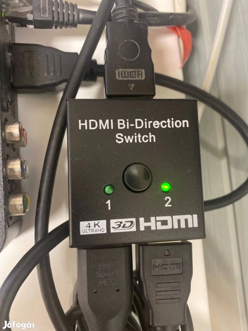 HDMI 4K Jelosztó Közösítő Választó Kapcsoló Switch Kétirányú Új