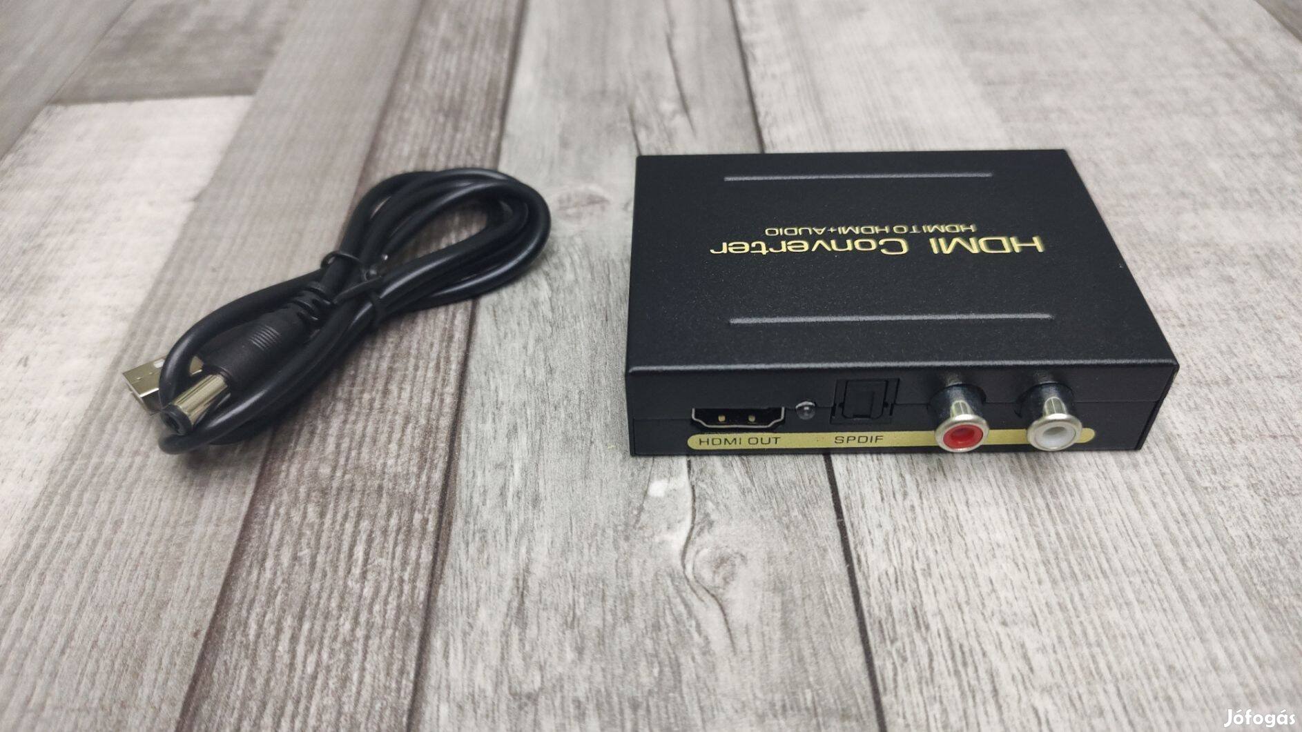 HDMI Toldó Optikai És RCA Hang Kimenetekkel Pl. Monitorhoz