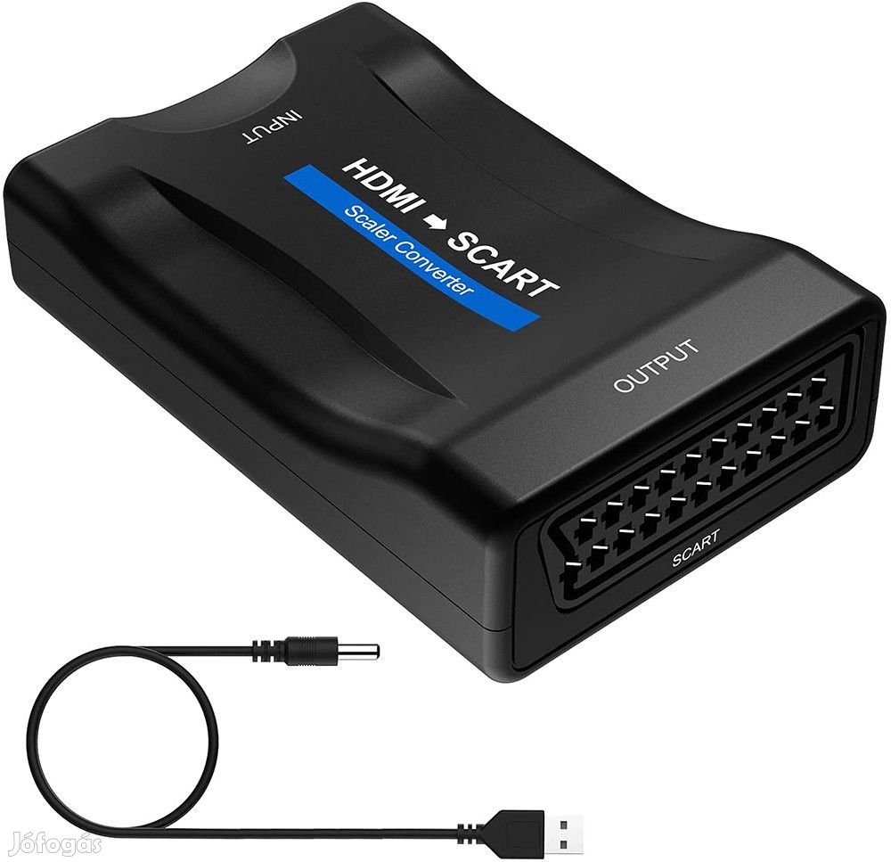 HDMI  SCART átalakító adapter, digitális 1080P HDMI video- és audioj