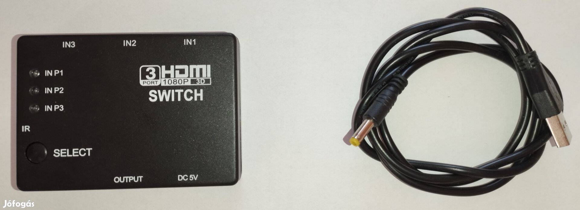 HDMI switch 3 bemenet 1 kimenet