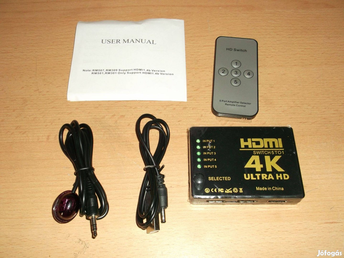 HDMI switch 5 portos távirányítós Új
