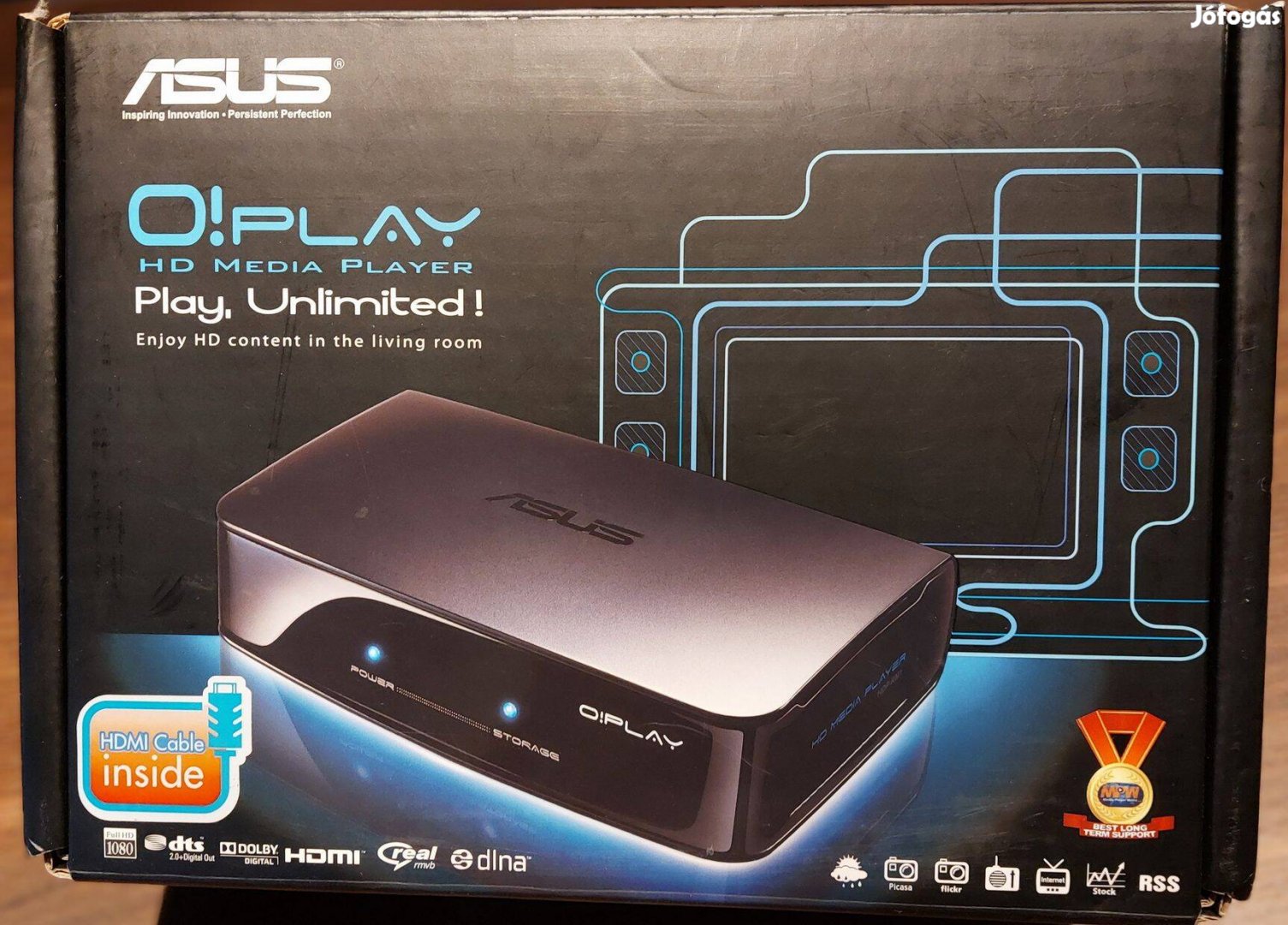 HDP-R1 Asus O!Play "mindenevő" Multimédiás HD lejátszó