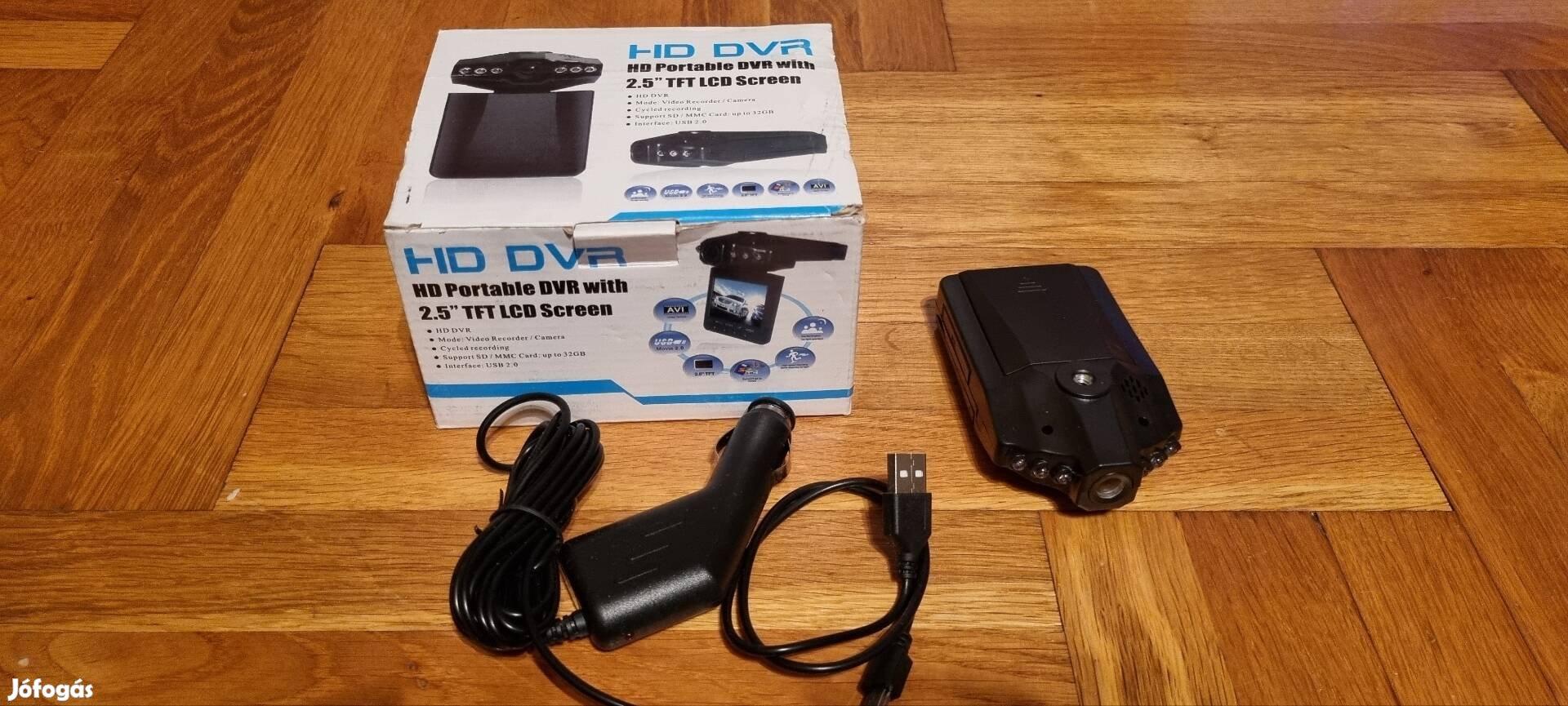 HD DVR menetrögzítő dashcam kamera 