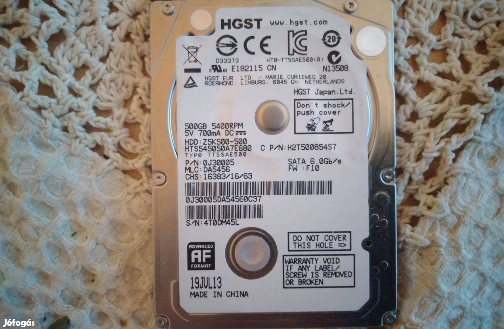 HGST Notebook HDD 500GB