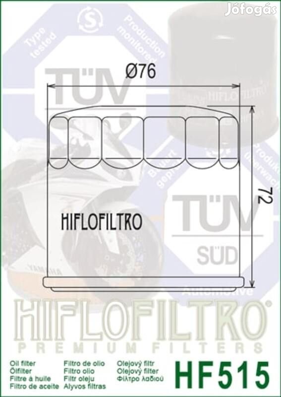 HIFLOFILTRO olajszűrő - HF515