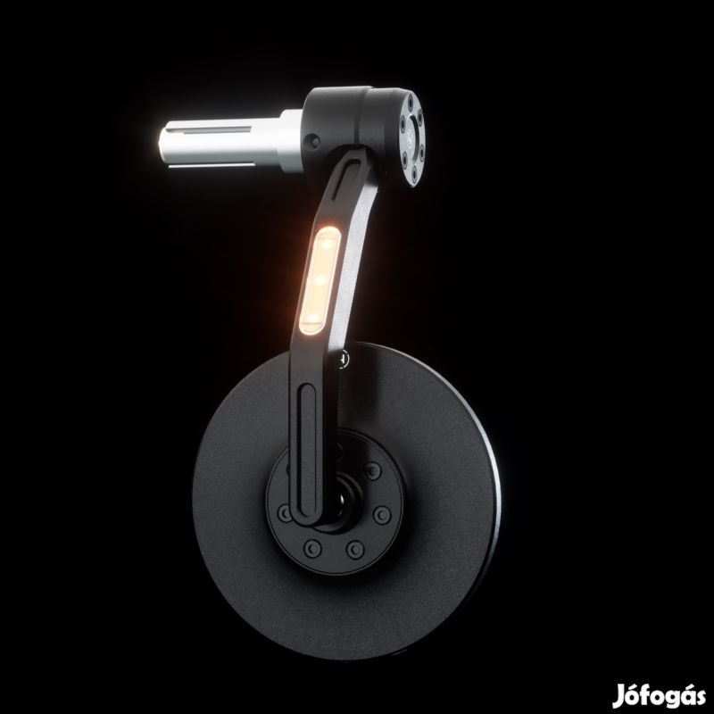 HIGHSIDER Conero Black Edition kormányvégi tükör LED irányjelzővel