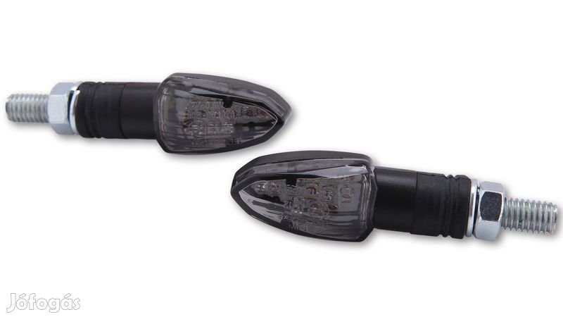 HIGHSIDER okos LED irányjelzők LIZZARD, fekete, füstszínű üveg