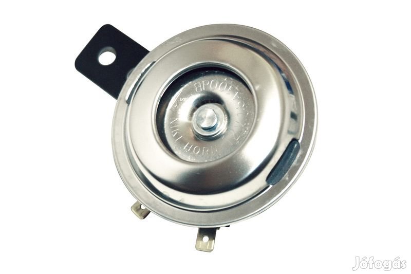 HIGHSIDER okos rozsdamentes acél kürt, 12V, 72 mm átmérő, E-jelöléssel