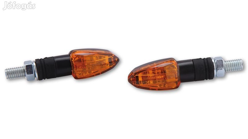 HIGHSIDER smart Halogén irányjelző LIZZARD, fekete, sárga üveg, 12V/6W