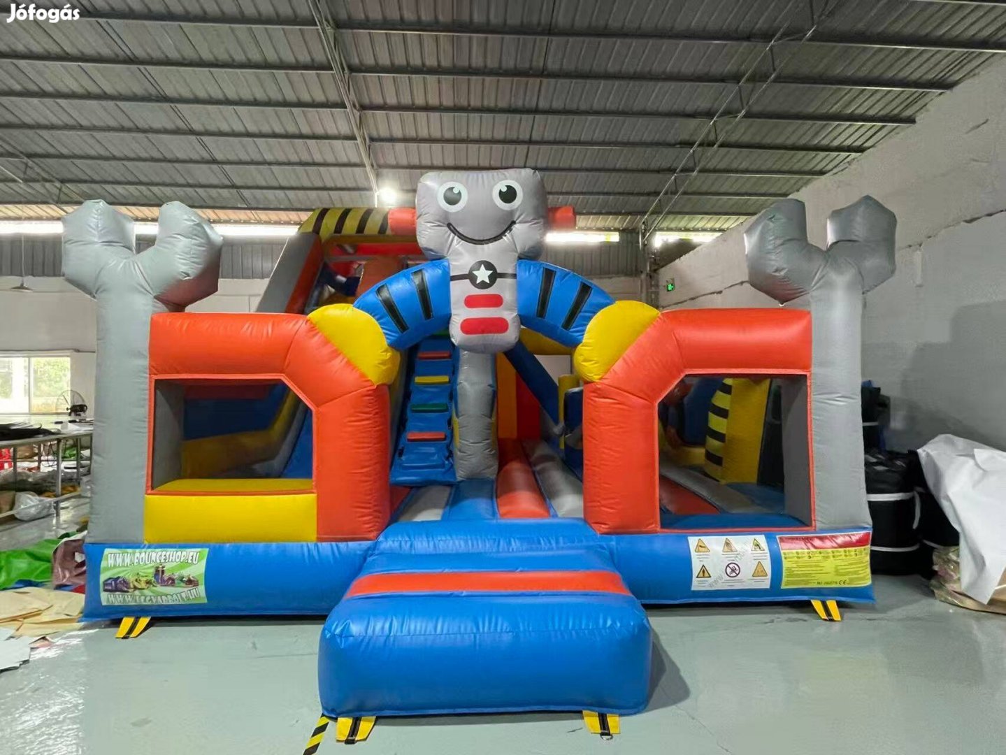 HJ66 Robot szervíz csúszdás, akadályos légvár ugrálóvár