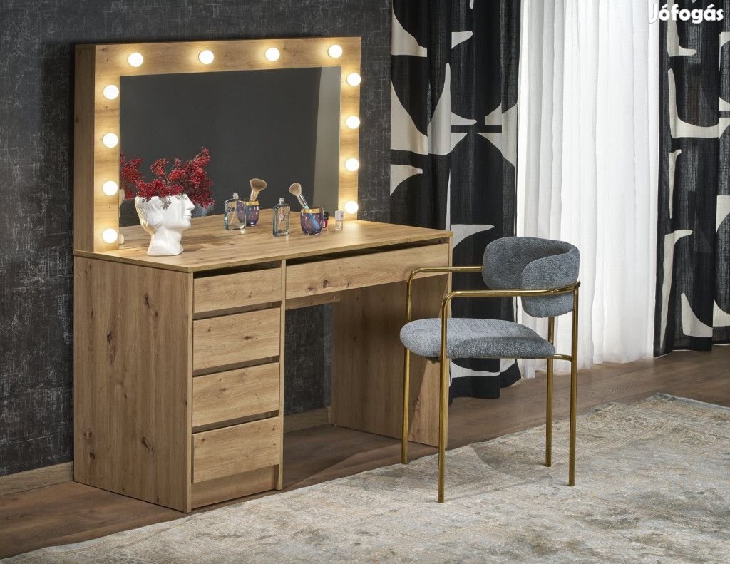 HOLLYWOOD XL fésülködőasztal, szín: artisan tölgy
