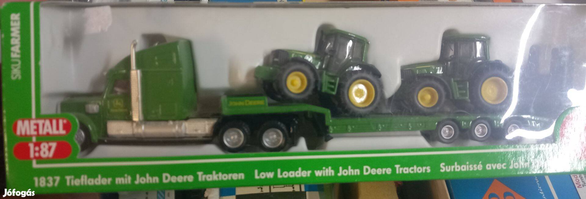 HO John Deere Traktorszállitó Siku