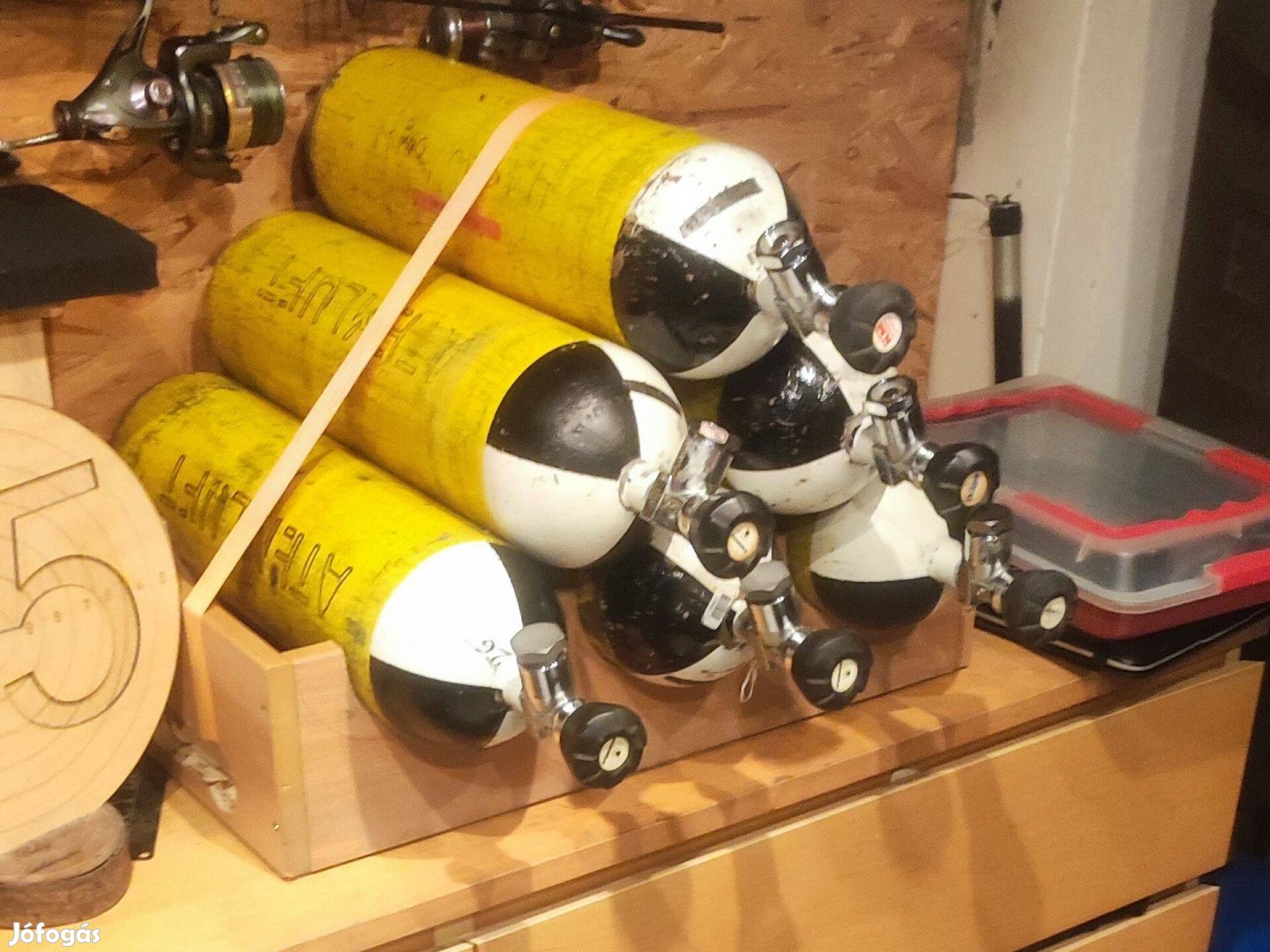 HPA PCP töltésre búvárpalack 6L 300Bar, búvár palack