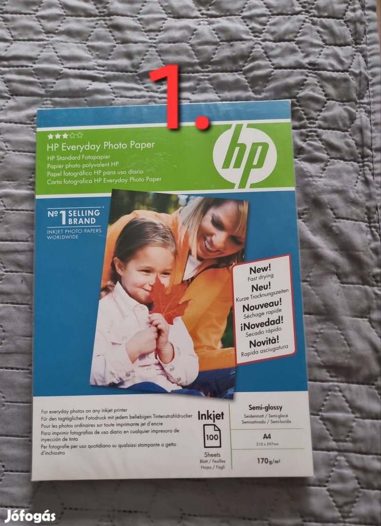 HP 100 db-os A4-es fotópapír 