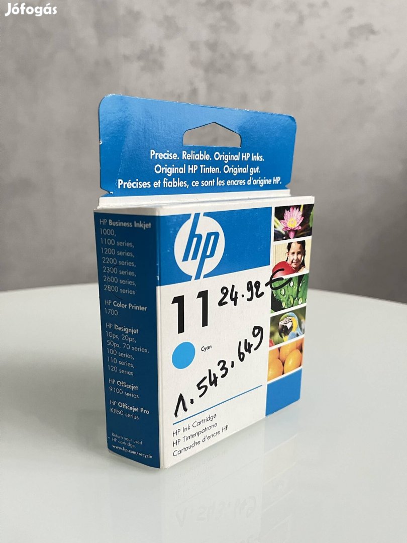 HP 11 kék, eredeti, bontatlan tintapatron