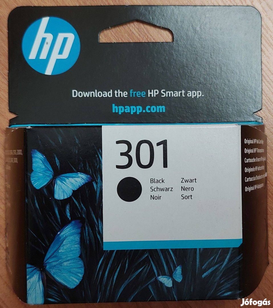 HP 301 fekete tintapatron