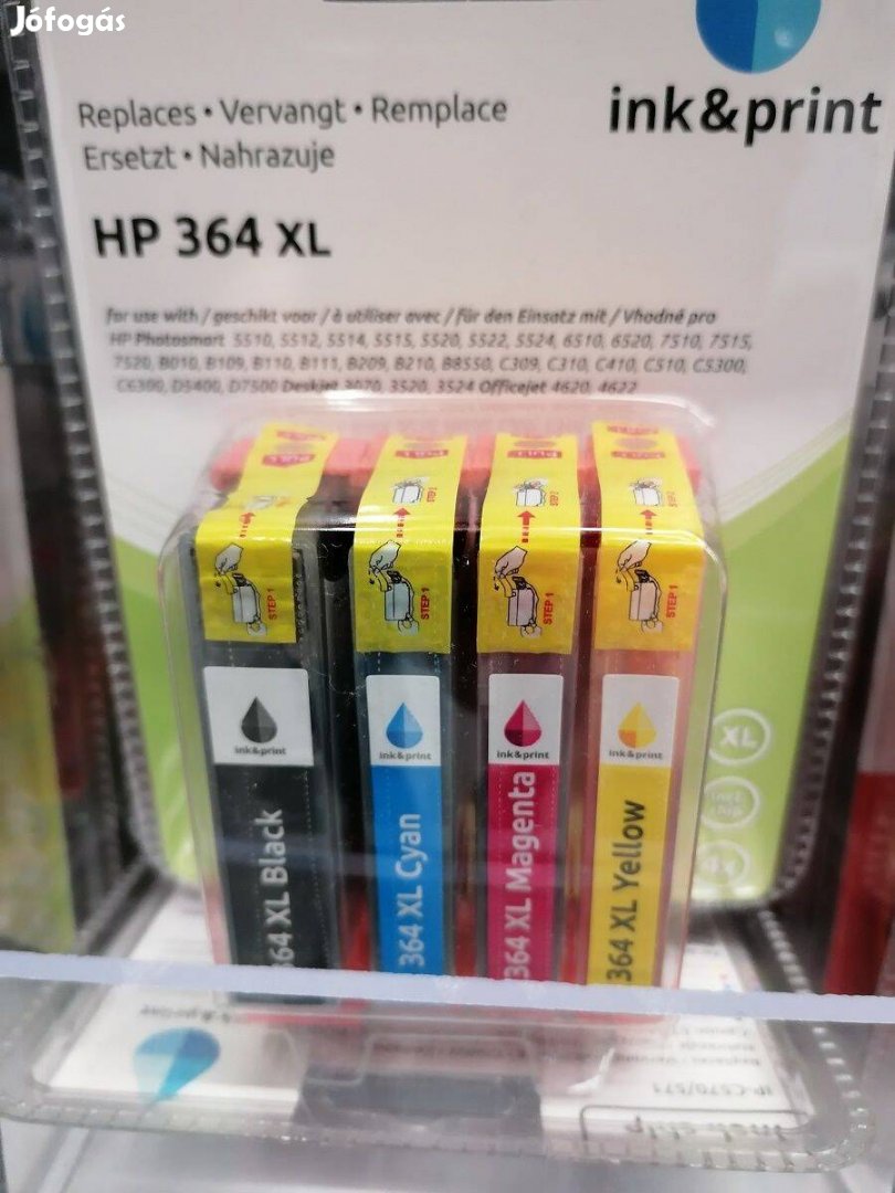 HP 364 XL 4 színű tinta új, eladó