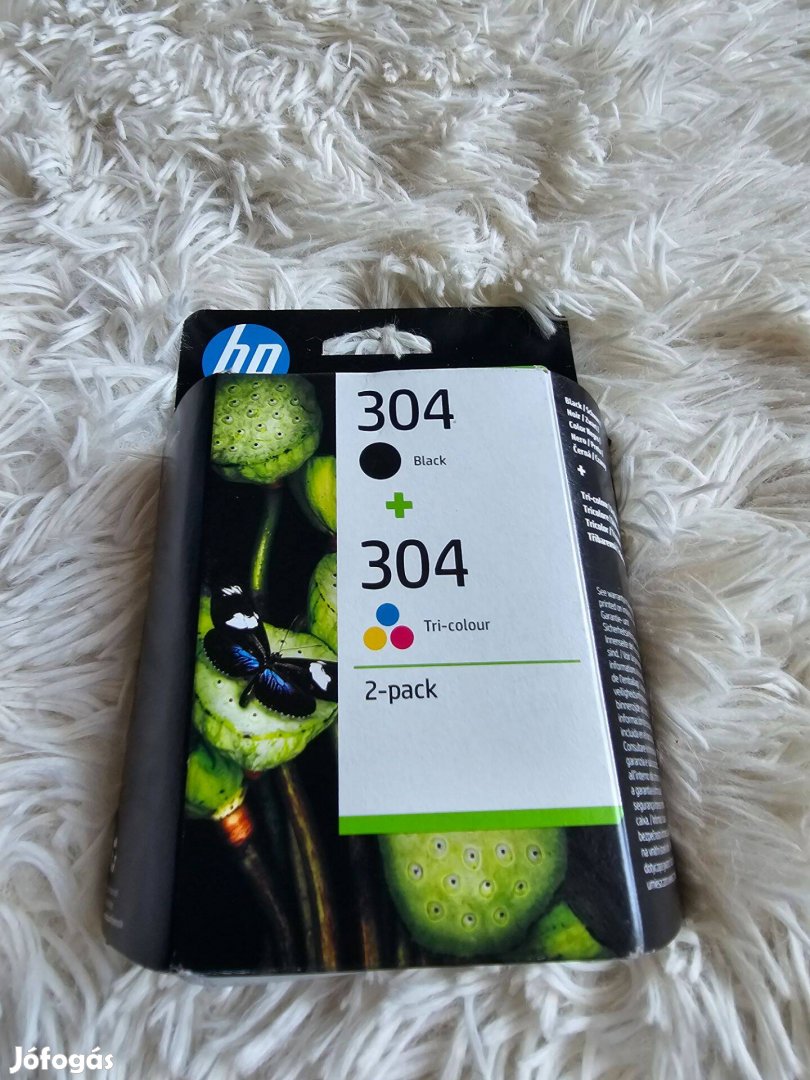 HP 3JB05AE NO.304 Fekete+Színes Eredeti Tintapatron Multipack új doboz
