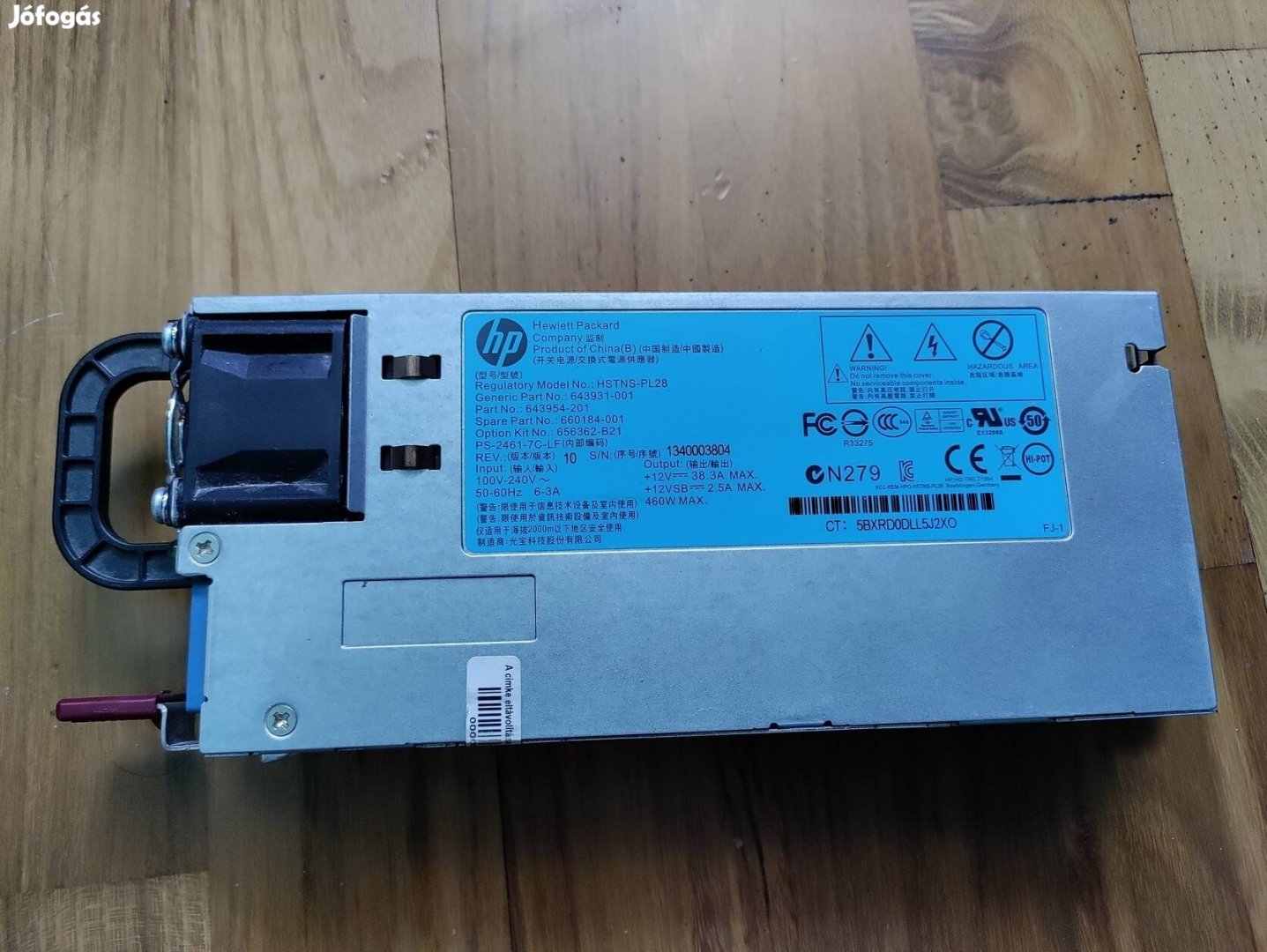 HP 460W Hot-Plug Server Táp