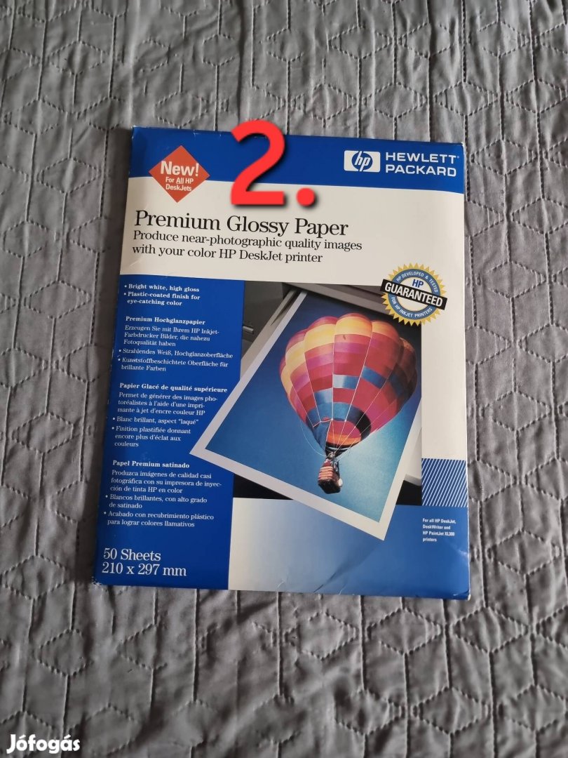 HP 50 db-os A4-es prémium fotópapír 