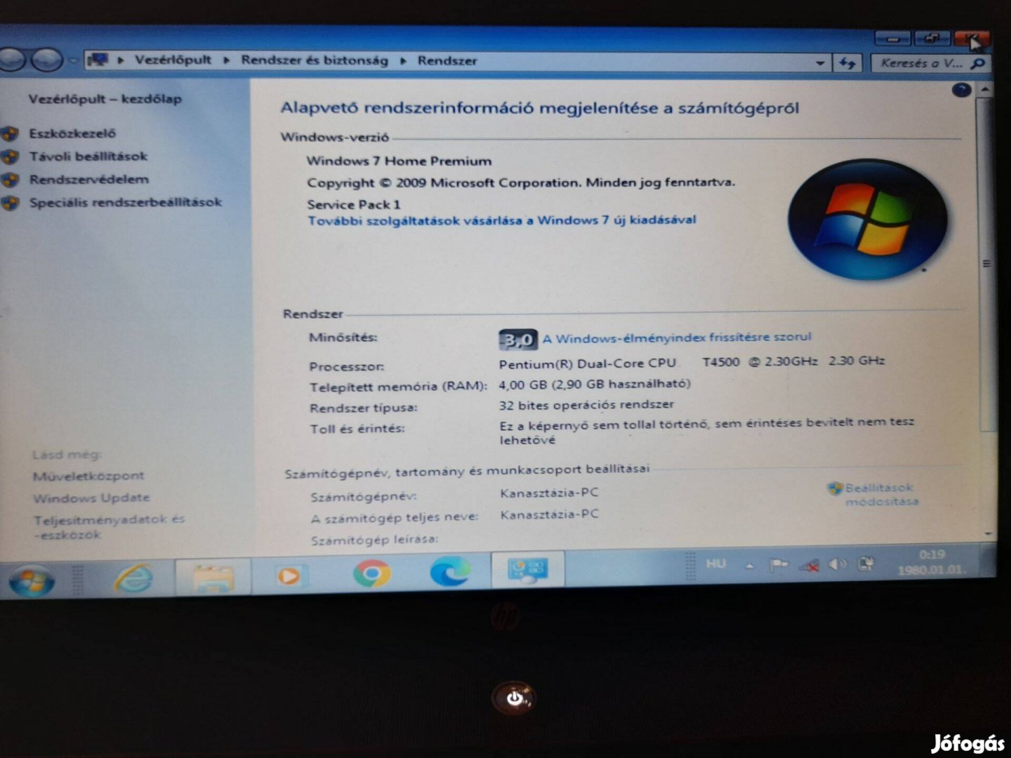 HP 620 625 alkatrészek jó akkumulátor!