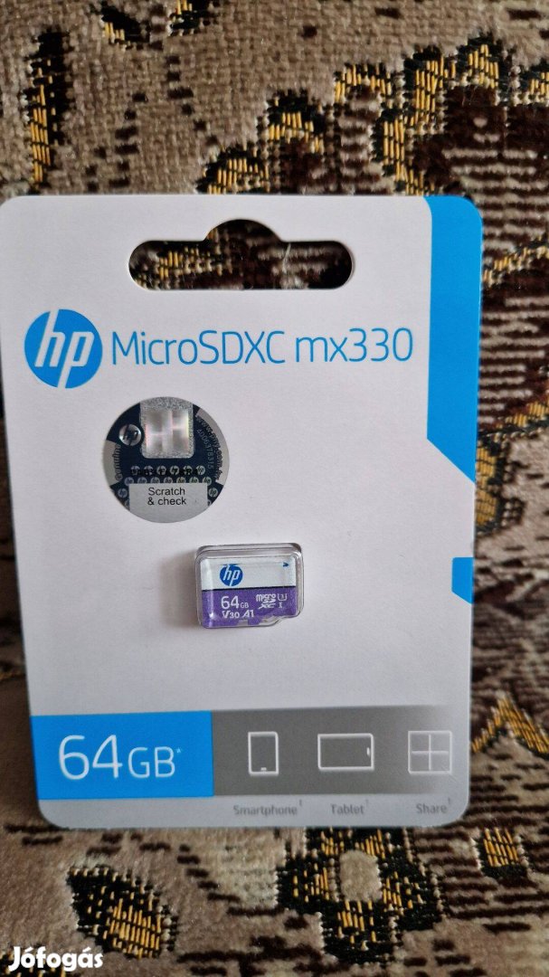 HP 64 Gb micro sd memória kártya