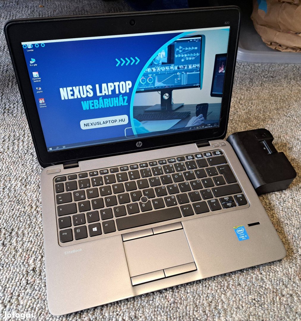 HP 820 laptop (13/i5-G5/6GB/1000GB) - Ajándék dokkoló