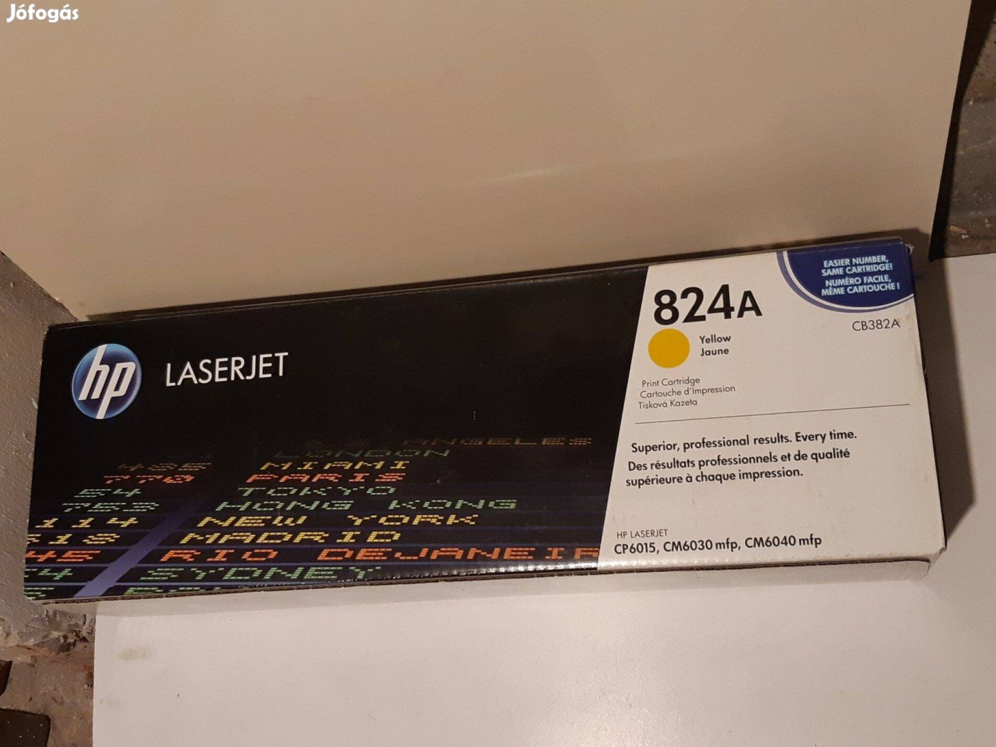 HP 824A toner eredeti original yello CB382A